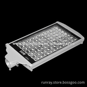 IP65 98W LED Street Light, Aluminum Housing, 85-265V AC or 12-24V DC, CE, RoHS, IES-certified